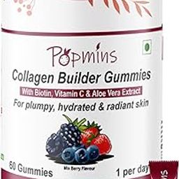 Vegan Collagen & Biotin Gummies for Skin, Collagen Gummies for Women & Men with Skin Collagen Booster - Sugar Free Mixed Berry Flavour, Collagen Builder & Skin Gummies for Improved Elasticity & Tone - 60 Gummies-image-95