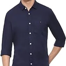louis philippe Men's Solid Slim Fit Shirt-picture-24