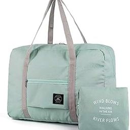 Large Capacity Folding Travel Bag Lightweight Waterproof Carry Luggage Bag Travel Duffle Handbags Waterproof Carry On Luggage Bag Lightweight Travel Luggage Bag for Women and Men (Green)-image-27