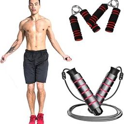 Hand Exercise Hand Gripper & Jumping Rope For Men & Women and For Kids - Gym Exercise Rope For Workout Equipment Tools-image-82