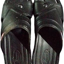 Men’s Black Slide Sandals | Open-Toe Slippers for Daily Use | Comfortable & Durable Rubber Footwear-image-89