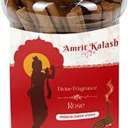 Rose Dhoop Sticks for Pooja, Pack of 250 Gm Dhup Batti with Holder, Agarbatti, Incense Stick, Gulab, Cones, Cup, Sambrani| Sacred Rose, Meditation & Divine Connection-image-12