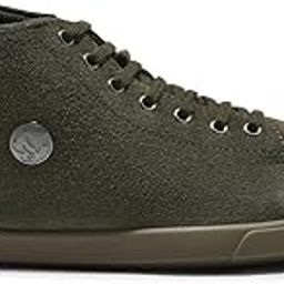 Men Olive Green High Top Sneakers-image-74