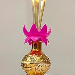 VRCT Electric Agarbatti Diya Golden Color, Good for Diwali Decoration-12