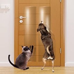 KEBE Door Scratch Protector, Protect Your Door, Furniture and Wall with Clear Heavy Duty Door Cover Scratch Shield, Large Vinyl Door Guard for Dog Scratching-image-90