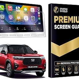 Spartan Shield 9H TouchScreen Guard Compatible For HONDA ELEVATE 2023 ZX Top Model 10.25 INCH || Infotainment System Accessory || Car Audio Display Touch Screen Protector [Not Tempered Glass]-28
