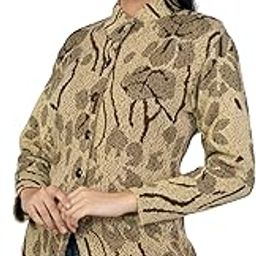 Women Round Neck Long Coat Warm Fabric Cardigan Winter Wear Pure Wool Thick Sweater For Women 100%Rainbow Wool Cotty Fully Warm Cardigans With Side Pockets (4XL, CHOCOLATE BROWN)-image-44