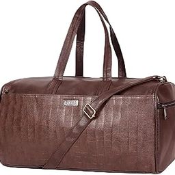Duffle Bag for Travelling Stylish & Spacious Gym Men Women Multipurpose Leatherette Weekender Bag Cabin with Detachable Shoulder Strap Boys Girls Designer Sling Easy to Clean Durable Vegan Bag-image-18