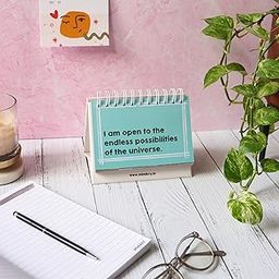 Mimikry Motivational Desk Calendar | Daily Flip Calendar with 100 inspirational quotes | Office Desk Decor for women and men | Self Love Aesthetic Office Gifts | Birthday gift-image-65