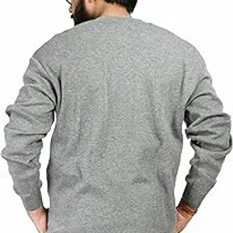 manra Men V- Neck Self Check Plain Full Sleeve Woolen Winter Pullover Sweater_L (Men OSWAL SELF Check Sweater_Coin Grey)-picture-29