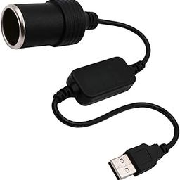 Wymect Usb A Male To 12V Car Cigarette Lighter Socket Female Converter Cable (8W Max)-image-68