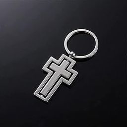Lord Jesus Cross 360 degree Rotate Cross Keyring Keychain Key chain With Black Gift Box-32