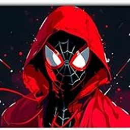 Avengers Anime Mouse Pad Large 11x23 Inch | Spider-Man in Red Hoodie Extended Gaming Desk Mat | 3mm Thick with Anti-Skid Rubber Base | Includes 10 Free Anime Vinyl Stickers-21