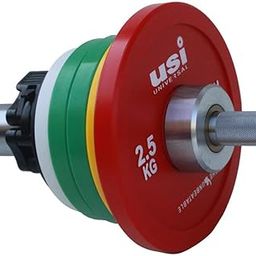 USI UNIVERSAL THE UNBEATABLE Weight Plate Fraction Olympic Weight Plates For Home Gym Steel & PVC Constructions Olympic Hole 51MM Ideal For Weight Lifting (1.50, Kilograms)-5