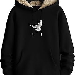 Stylish Printed Fur Hoodie for Men | Winter Wear Hooded Sweatshirt | Cozy Hoodies for Men Fur Hoodies Motivation-image-94