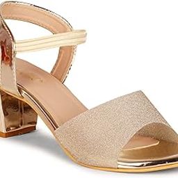 Women's Sequins Block Heels Fashion Sandals for Women & Girls latest Collection & Stylish ComfortableAB35.-image-95
