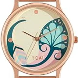 Round Dial Analog Watch for Women|Bohemian Leaves Collection| Stainless Steel Strap|Gifts for Women/Girls/Ladies |Stylish Fashion Watch for Casual/Work-image-91
