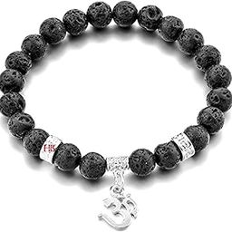 Sacred Aum/Om Natural Stone Healing Bracelet: Handcrafted Elegance with Certificate of Authenticity.-image-3