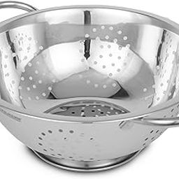 Fackelmann Colander 24 CM, Multipurpose Stainless Steel Colander – Durable, Anti-Rust Kitchen Accessories Items – Essential Kitchen Colander for Washing Fruits, Vegetables, Rice & More-27