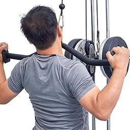 UJEAVETTE® Pull Down Bar Spreader Bar Pulldown Handle for Tricep Training Workout Sport-8