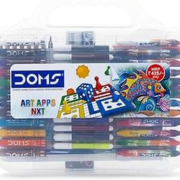 Doms Art Apps Nxt Kit With Plastic Carry Case | Perfect Value Pack | Kit For School Essentials | Gifting Range For Kids | Combination of 9 Stationery Items-5