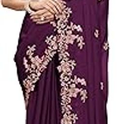 Women's Rangoli Silk Embroidery Saree with Unstitch Blouse Piece Saree for Women-image-70