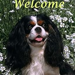 Cavalier King Charles Tri - Best of Breed CEFK Welcome Photo Garden Flag-image-1
