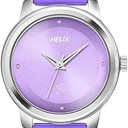 by Timex Analog Watch for Women with Purple Round Dial & Purple Silicone Strap Band Water Resistant Women's Wrist Watches - TW048HL15-image-21