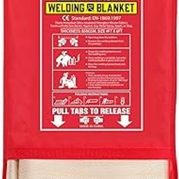 Mart Cobra Heavy Duty Welding Blanket Fireproof Blanket Insulated Blanket for Smoker Accessories Fire Blanket for Home Welding Table Top Welding Accessories Welding Curtain Welding Tools Welder-image-7