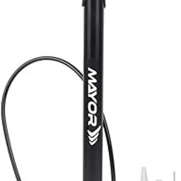 MAYOR Premium Double Action Bicycle Air Pump with Needle & Dual Valve, High Pressure Pump, Ergonomic Grip with Sturdy Base, Ideal for Quick Inflating for Sports Balls, Cycle Tyre Pump (Black)-image-15