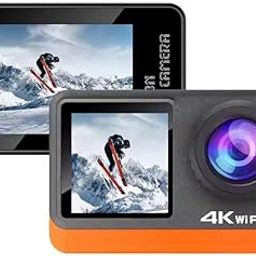 Outdoor Travel Professional, Action Adventure Combo 4K Camera Sports Cam Waterproof Resistant WiFi Helmet Camera, Car Dashboard, Vlogging-picture-29