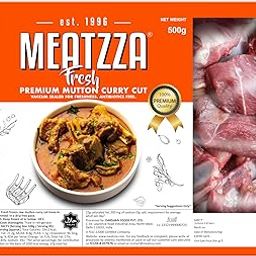Meatzza premium mutton curry cut 500g-image-32