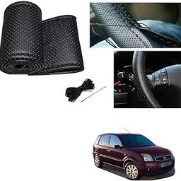 Auto Addict Leatherite Stiched Steering Cover Black for Ford Fusion-image-25