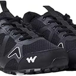 Orion Outdoor Shoes for Men's | Trekking and Hiking Anti-Skid Outdoor Boots with Rubber Sole | Comfortable & Lightweight Design with Shock Absorption - 10 (Black)-image-46