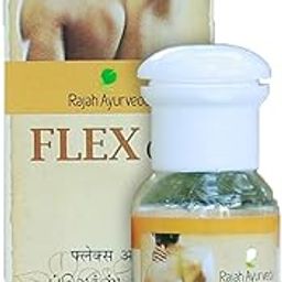 Rajah Ayurveda Flex Oil 40ML | Ayurvedic Pain Relief Oil | For Muscle, Bone, Joint, Knee And Back Pains | Unique Recipe | Pack Of 2-3
