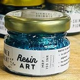 SD FINE ARTS Sky Blue Shimmer Pigment Paste 20g for Resin Art | Epoxy Color Pigment for DIY Craft & Jewelry Making-image-84