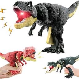Gooyo Dinosaur Toy Gun & Musical Toy Gun for Kids with Biting Roaring Function, Simulation Sound Effect Will Shake Head Swing Tail (Assorted)-2