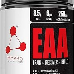 Mypro Sport Nutrition EAA Supplement 8500 mg EAA,6000mg BCAA,992 mg Hydration Blend For Muscle Recovery&Performance All 9 Essential Amino Acid EAA Powder (50 Servings (Pack of 1), Pineapple)-3