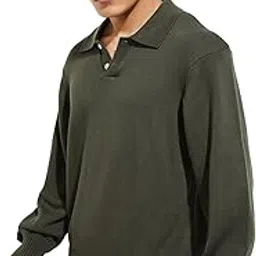 max URB_N Men Solid Polo Collar Sweater-picture-11