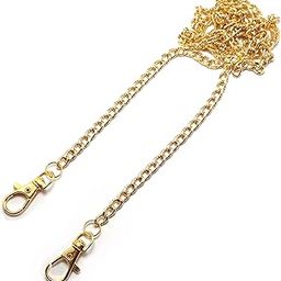 A2S2 110cm Aluminum Metal Chain DIY Replacement Shoulder Bag Strap Chain Gold Small Handbag Handles Accessories for Bags (Gold)-picture-22