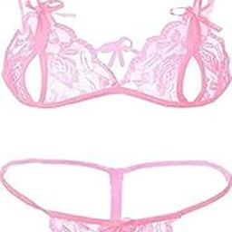 Lovethreads Women's Net Bikni Bra Panty Set for Women, Sexy Honeymoon Undergarments Fashion Lingerie Set for Women-image-40