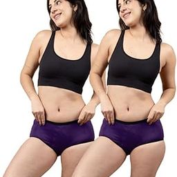 Period Panty for Women – Reusable Leakproof Underwear for Heavy Flow, Soft Organic Cotton, No Pads Needed, Rash-Free & Breathable, Long-Lasting | Pack of 2-image-28