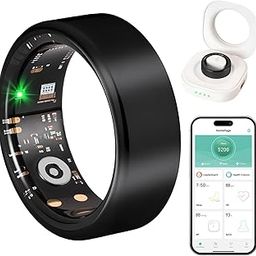 Melilinkcn Smart Rings for Women, Smart Fitness Tracker (Black, 9#)-picture-21