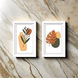 Dev Aastha Photo Frame For Wall | Wooden Photo Frame Set | Picture Frame | Acrylic Glass White Frame | Rectangular Frame For Home & Office Decorate | Wall Mount Design Frame | Size 4x6 Inch | Pack-2-4