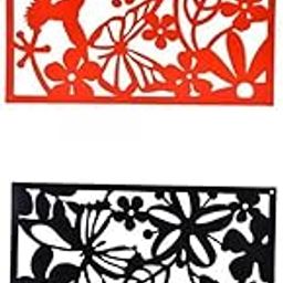 ARTISOUL® 8Pcs Butterfly Flower Hanging Screen Curtain Room Divider Partition Wall | Furniture | Screens & Room Dividers-image-17