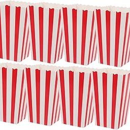 CIYODO 24 Pack Carnival Snack Boxes Popcorn French Fries Containers Portable Snack Tray Lid Leakproof Movie Night Supplies-image-71