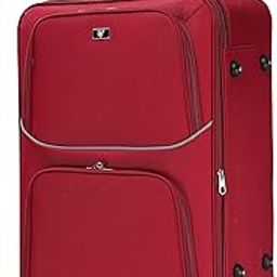 Polyester 78 cms Red Softsided Check-in Luggage (Classico)-image-35