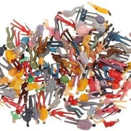bnf® 5x100Pcs Painted People s Miniatures for Train Railway Layout 1:75 | s & People | Parts & Accessories | HO Scale | Model Railroads & Trains-image-68