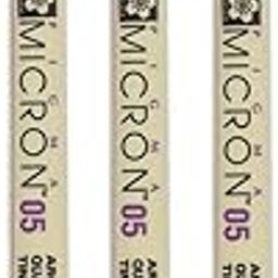 Sakura Pigma Micron 05 - Pigment Fineliners 0.45mm Black [Pack of 3]-image-50