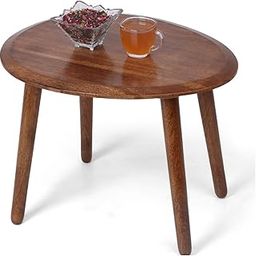 AMAZE SHOPPEE Wooden Coffee Table | Cocktail Table | Center Table/End Table for Living Room, Bedroom and Office Decor (Brown)-picture-30